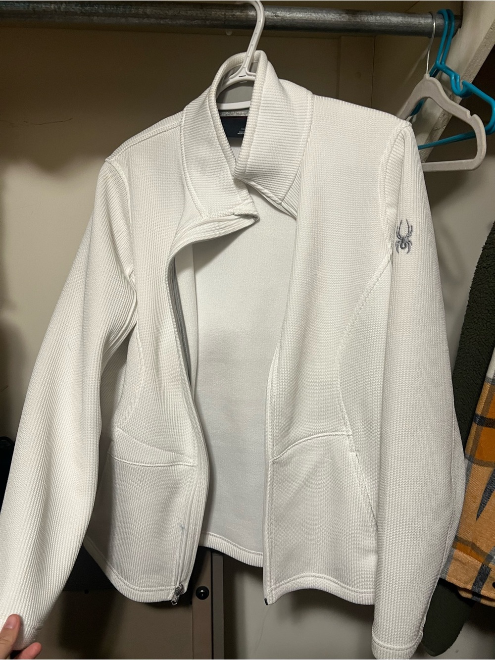 Spyder White Women's Zip-Front Utility Jacket